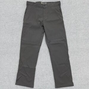 NEW UB Tech Pants Men's 34x32 Gray Chino Classic Fit Straight Leg Stretch Work